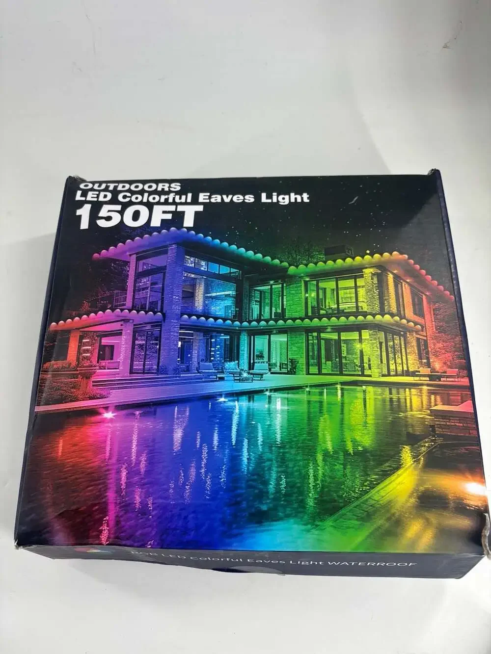 OUTDOORS LED Colorful Eaves Light 150FT Waterproof Smart RGB Light